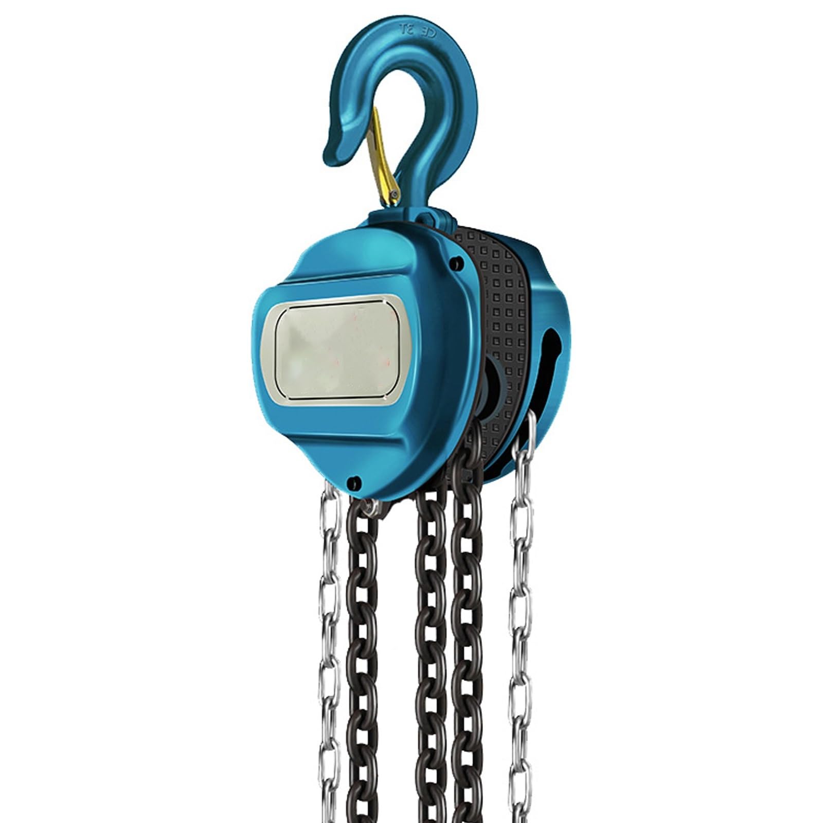 Paranco a catena, manuale con doppio freno a cricchetto, 2 ganci resistenti, catena G80, blocco e paranco a catena per garage e magazzino