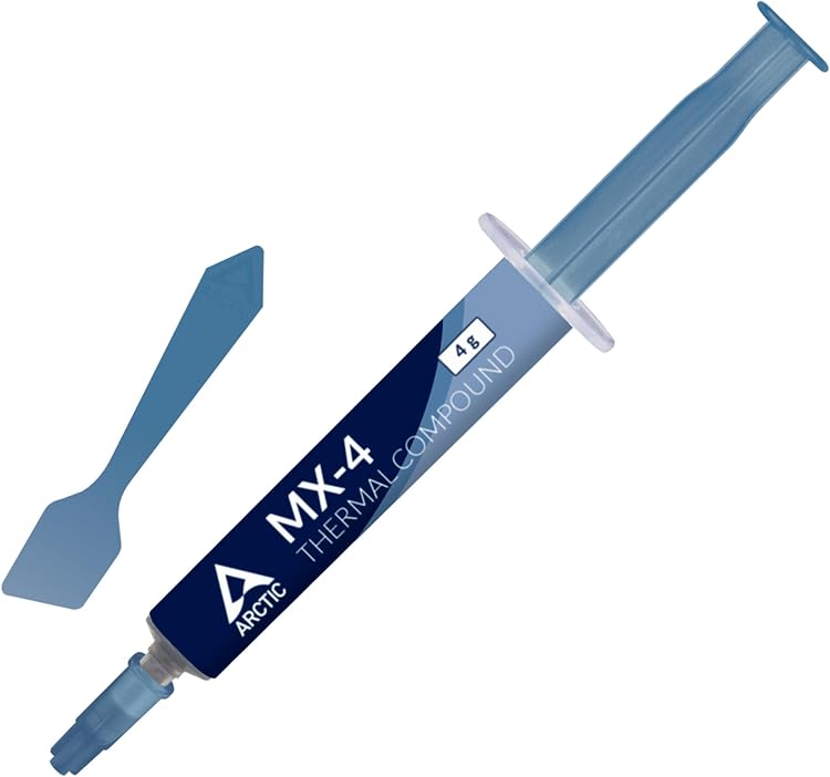 ARCTIC MX-4 4g Premium Thermal Paste with Spatula - High Conductivity Carbon Compound for CPU GPU Cooling