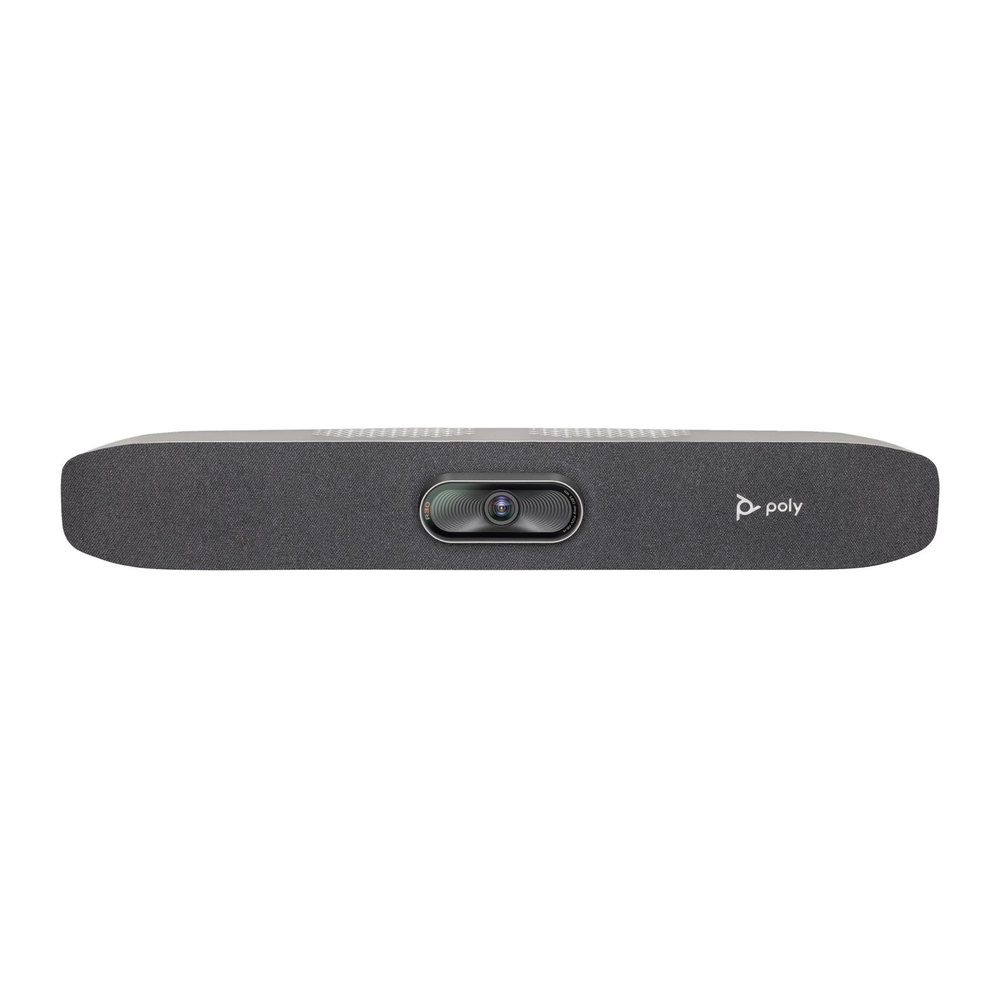 Poly Studio R30 – 4K-Videokonferenzsystem (Plantronics) – Kamera, Mikrofon & Lautsprecher für kleine Räume – Moderatoren-Tracking, NoiseBlockAI, Sprecher-Framing – Plug & Play, Kompatibel: Teams, Zoom