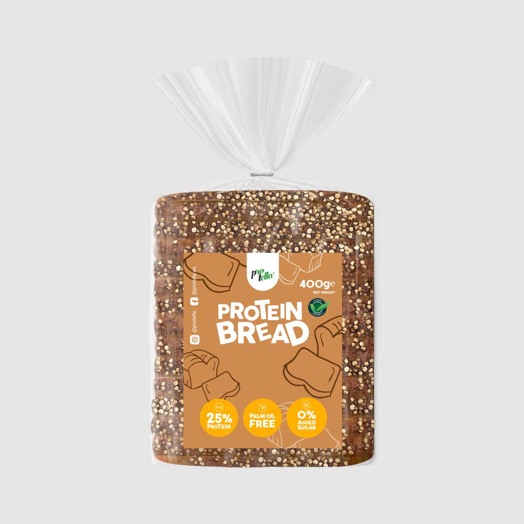 Protella - Pan de Molde Proteico Tierno, Muy Bajo En Carbohidratos - 450gr