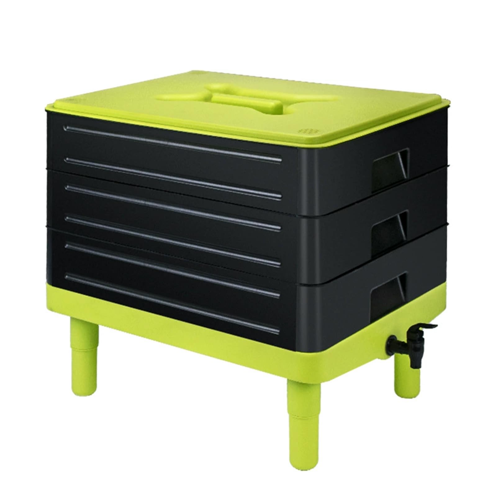 QUILSTM Worm Farm Kit with Smooth Surfaces Large Capacity Compost Bin Outdoor for Garden Or Other Venues Sturdy and Durable Worm Composting Bin Composter