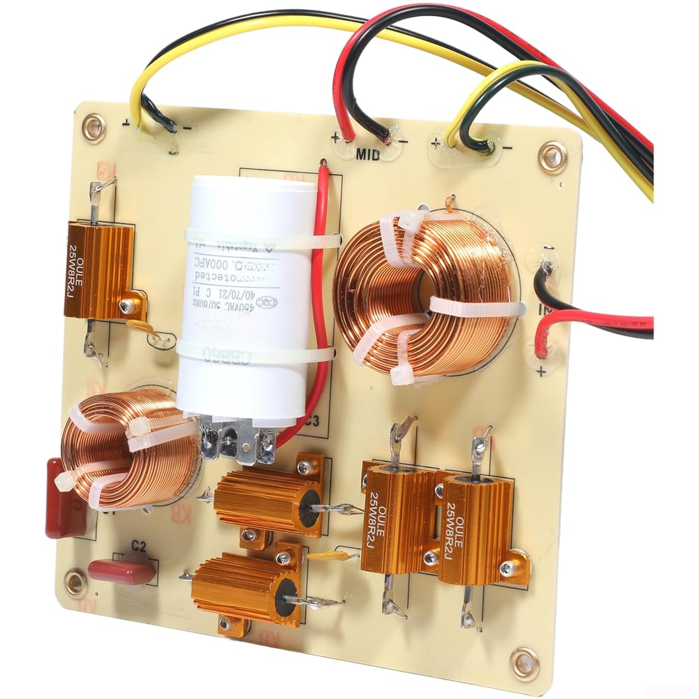 Crossover a 3 vie, 500 W, 1,2 k/6 kHz, per palcoscenico