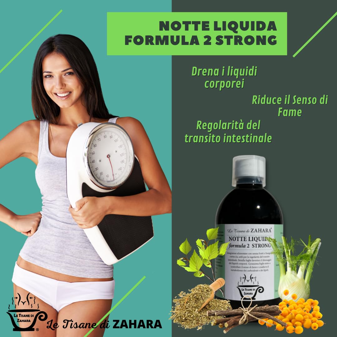 Trio Strong Formula 2 con Aloe, Drenante Forte per Donna e Uomo, Kit con Brucia Forte Liquido, Notte Liquido Formula 2 Strong e Depur Slim Aloe, Aiuta Pancia e Gambe Gonfie