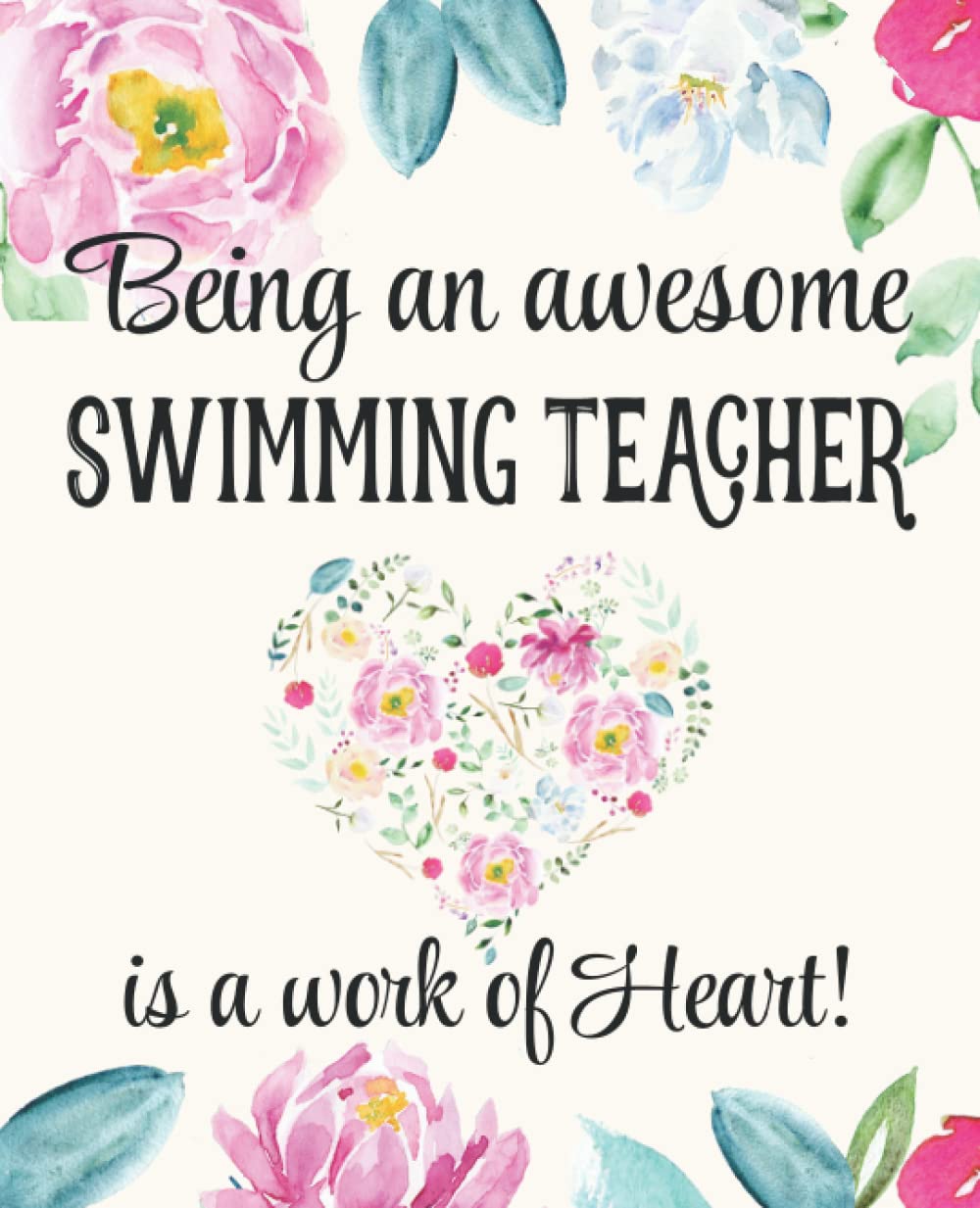 Swimming Teacher Gifts: Work of Heart Sentimental Thank You Appreciation Present for Women Friends, Family or Coworkers