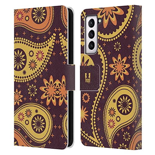Étui en cuir Samsung Galaxy S21 FE 5G Head Case Designs finition haut de gamme cachemire
