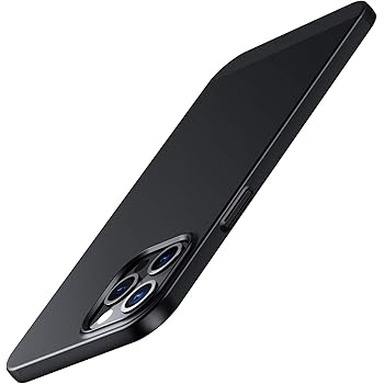 Meifigno Compatible with iPhone 12 Pro Max Case, [Ultra Thin] [Hybrid Designed] [Color Blocking], Slim Fit Matte Phone Case, Designed for Apple iPhone 12 Pro Max 6.7 inch (2020), Black