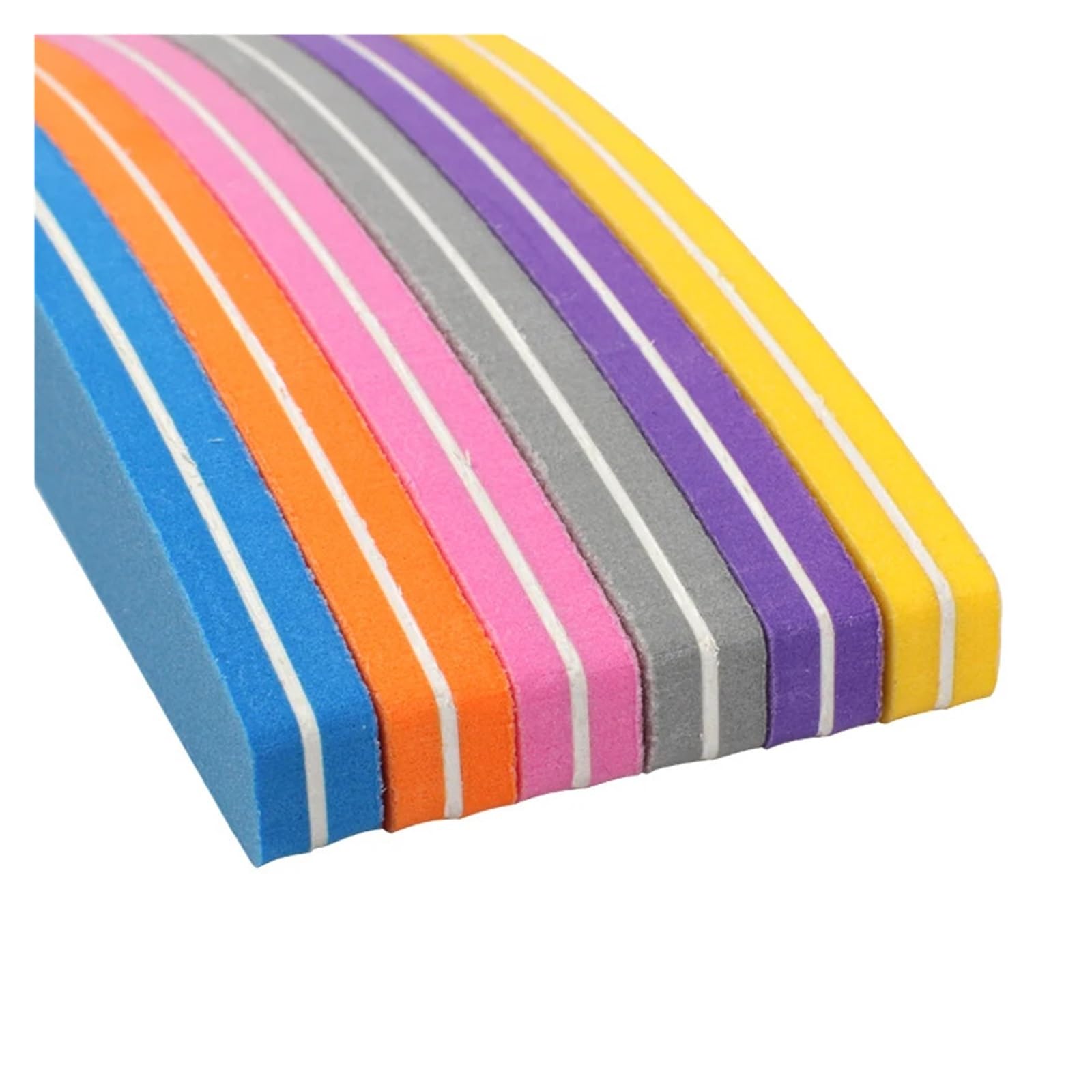 5 szt. gąbek ściernych do paznokci, pilniki 100/180, kolorowe, dwustronne, papier ścierny, blok gąbkowy, lakier do paznokci, narzędzia do manicure(Mix Color)
