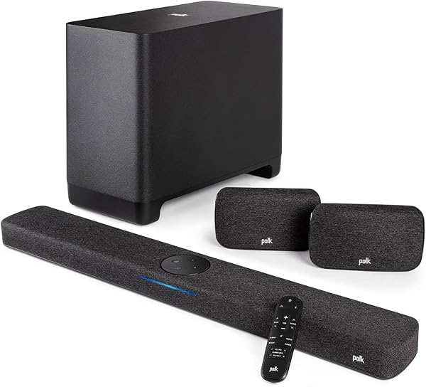 Polk Audio Sistema de cine en casa React con barra de sonido React, subwoofer inalámbrico y altavoces envolventes inalámbricos 🥇✔️ ® A Pedido 🏆™