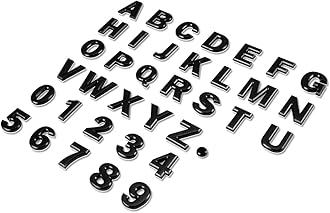 Auto Dynasty Metal Emblem Decal Logo Trim Badge Text Black Number 2 - Not a Set