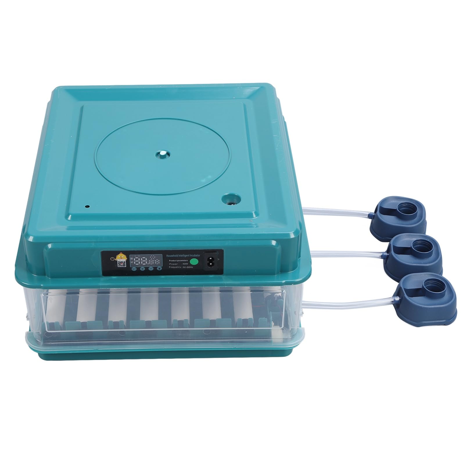 Controlador de Incubadora de Huevos, Controlador de Temperatura de Incubadora de Fácil Observación, Luz LED con Giro Automático para Laboratorios (Enchufe europeo 220V 38 huevos)