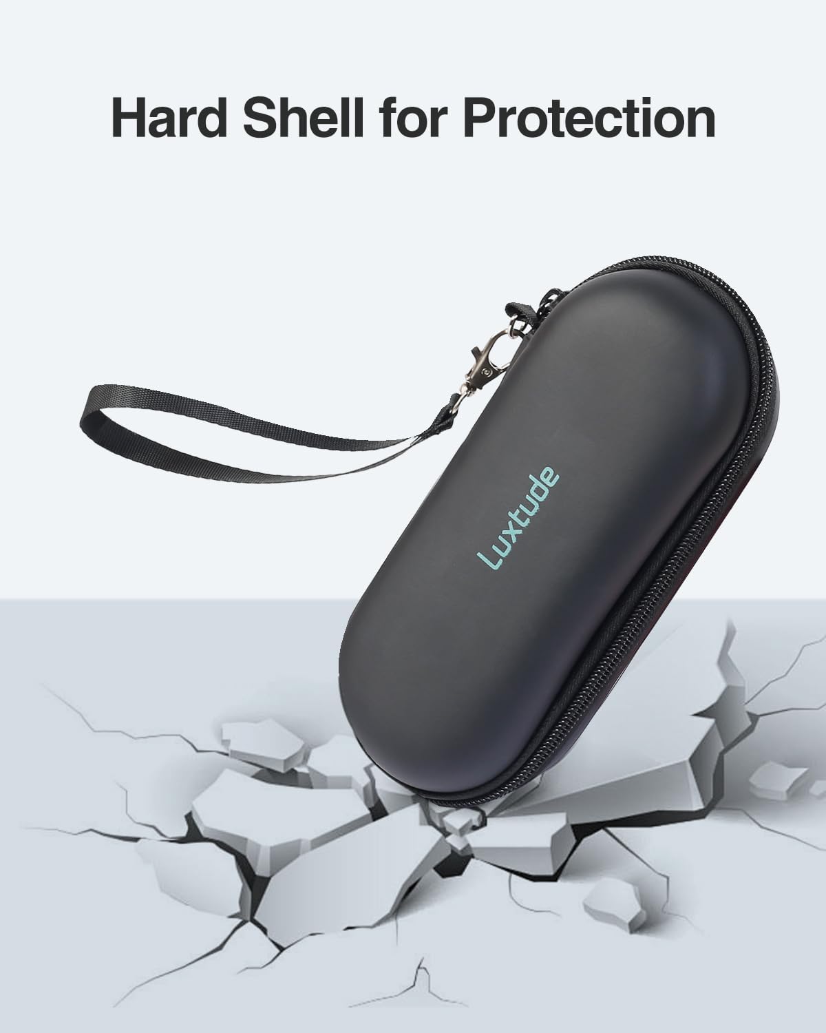 Luxtude Double Glasses Case Hard Shell, Double Eyeglass Case Dual Sunglasses Cases, Travel Sunglasses Organizer for Women Men - Image 5