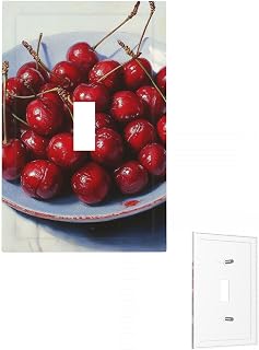Wall Plate Chilean cherries Decorative Wall Plates Outlet Covers 1 Gang Switch Plate Toggle Light Switch Plates Plug Cover for Bedroom Light Switch Cover for Kitchen Living Room