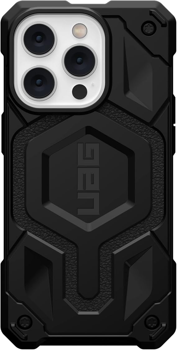 URBAN ARMOR GEAR UAG Designed for iPhone 14 Pro Case Black 6.1 Monarch Pro Built-in Magnet Compatible with MagSafe Charging Rugged Shockproof Dropproof Premium Protective Cover
