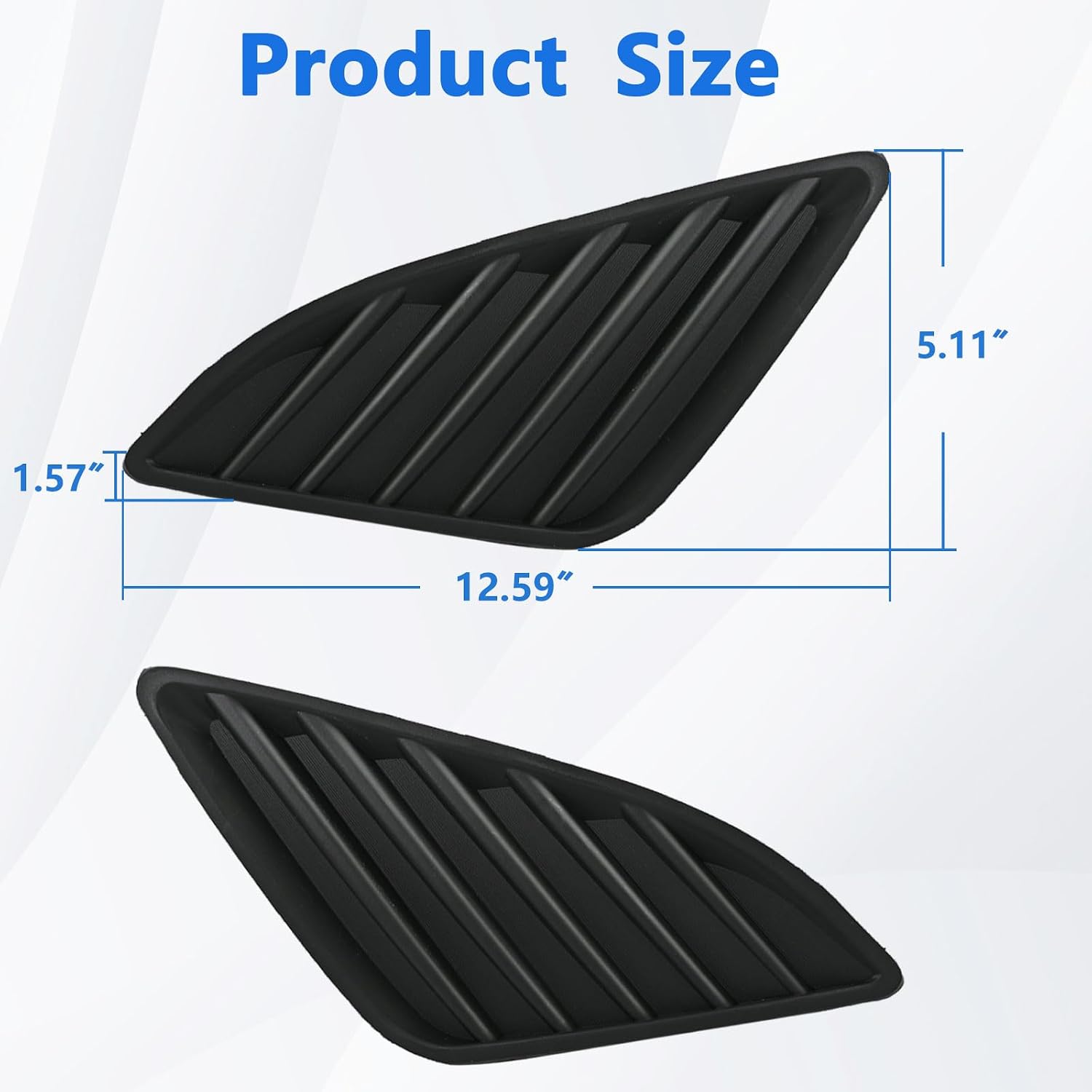 Fog Light Cover Compatible with 2012-2014 Toyota Camry XLE LE L Replacement for 5212806260 TO1038147 52127-06260 TO1039147