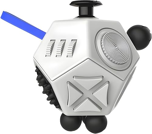 Miniatura 18 de Cubo de juguetes para ansiedad, cubo de descompresión de 12 caras, alivia el estrés y la depresión ansiosa con autismo para niños y adultos