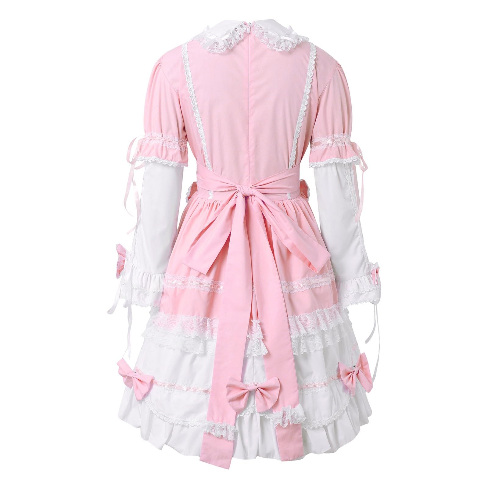Generico Abito Lolita Gotico Donna Due Pezzi Corto