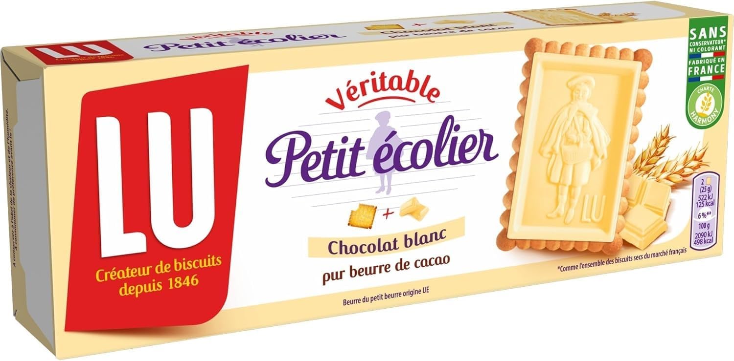 Petit Ecolier Chocolat Blanc 150g (Petit Ecolier White Chocolate Biscuits 150g)