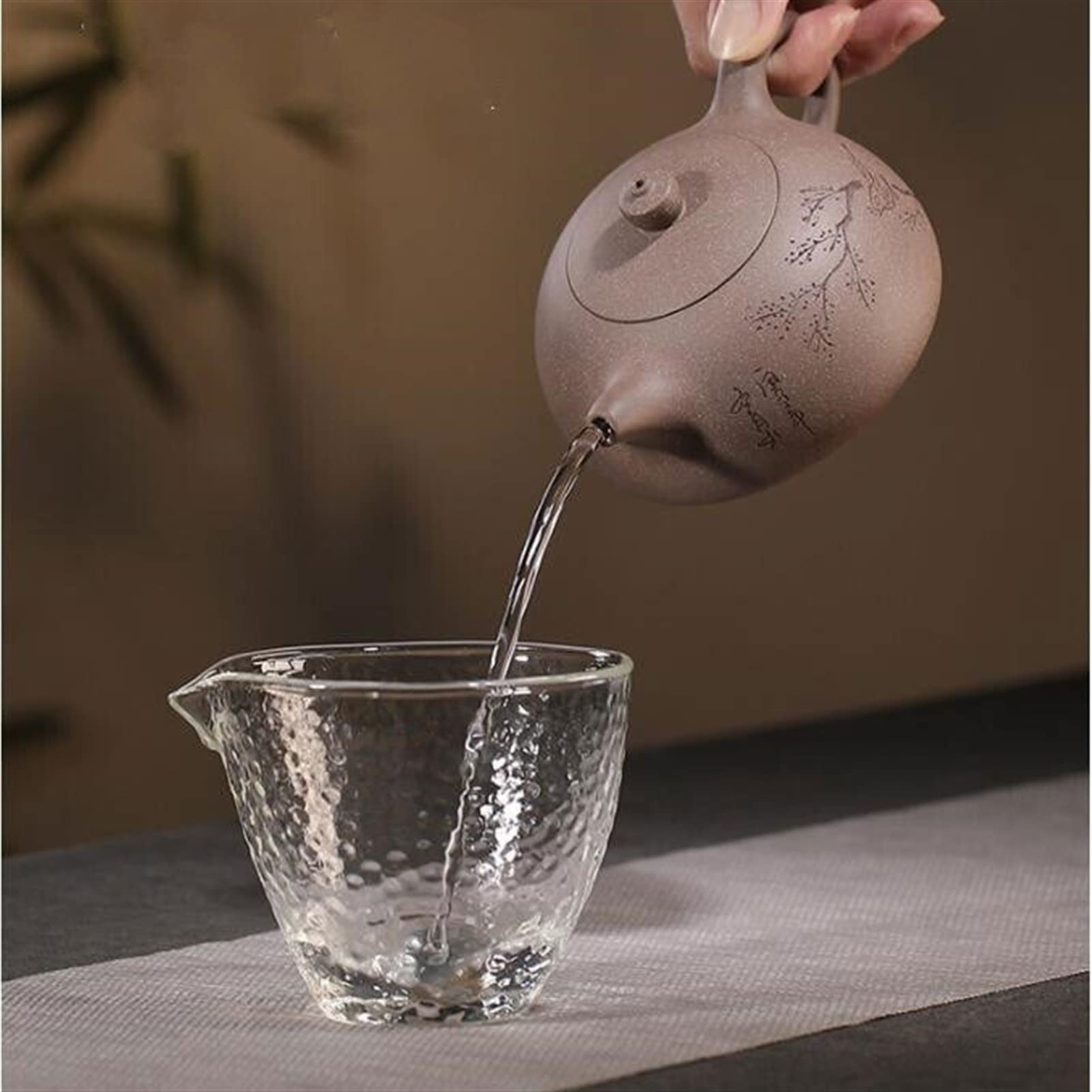 Teekanne 22 0ml Lila Sandkalte Teekanne Dahongpao Tee -Set Reisen x kleiner tragbarer handgefertigter Topflochfilter Teekocher