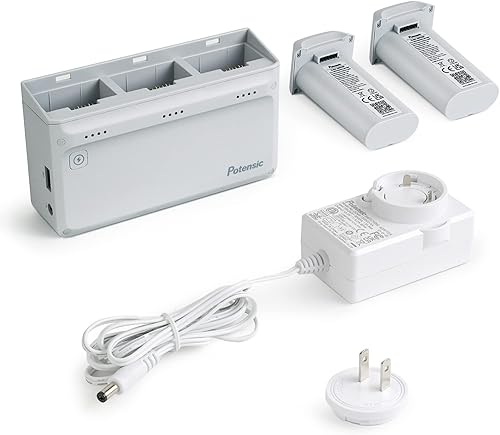 Miniatura 6 de Potensic Hub de carga paralelo Atom SE con 2 baterías inteligentes y 1 adaptador de carga súper rápida (las baterías en este juego son solo para