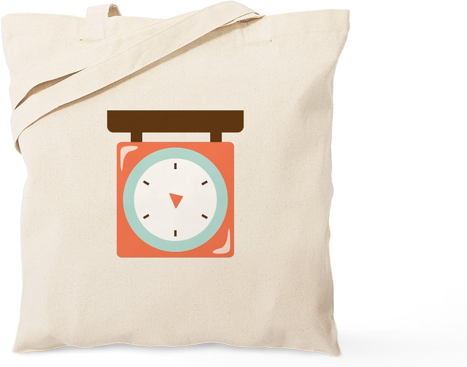 CafePress Kitchen Scale Tote Bag Reusable Natural Beige Canvas Shopping Bag