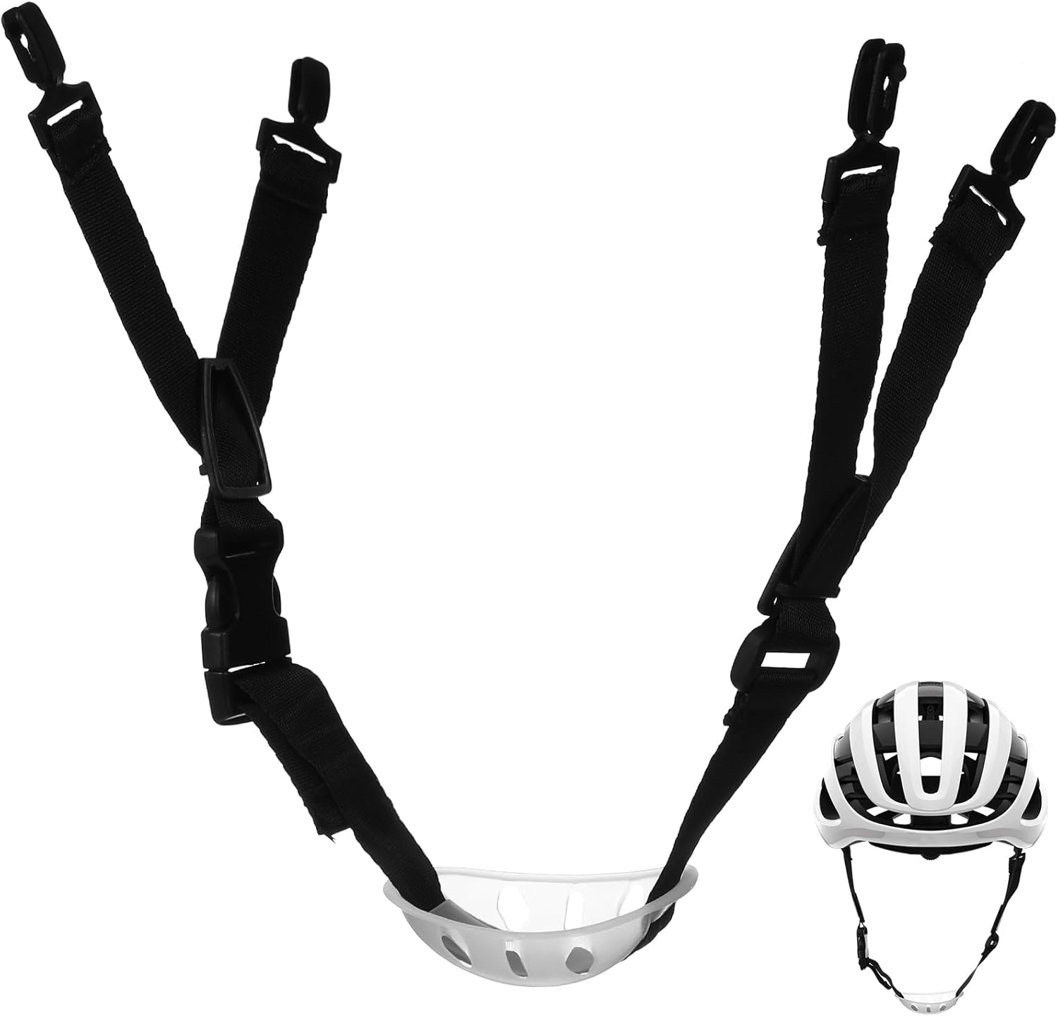 Uonlytech 6pcs Helmet Strap Bumper Helmet Inserts Hard Hat Covers Chin Belt Hard Hat Sraps Chin Strap Clips Lift Construction Electric Car Polyester Chinstrap