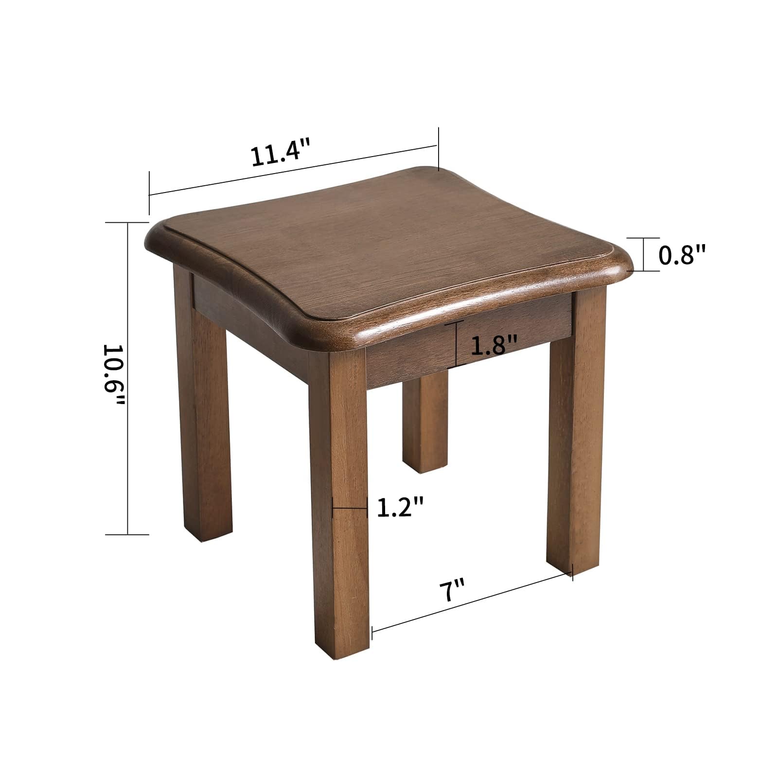 Aibiju Repose-Pieds, Petit Repose-Pieds, Tabouret, Tabouret, Tabouret à Fleurs, marchepied en Bois (Marron), JPRF-1353