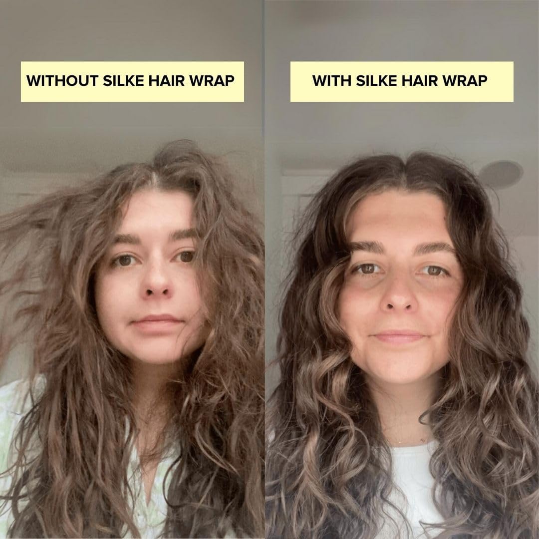 SILKE Hair Wrap | Silk Bonnet for Sleeping | 100% Luxurious Silk Hair Wrap for Sleeping - Image 8