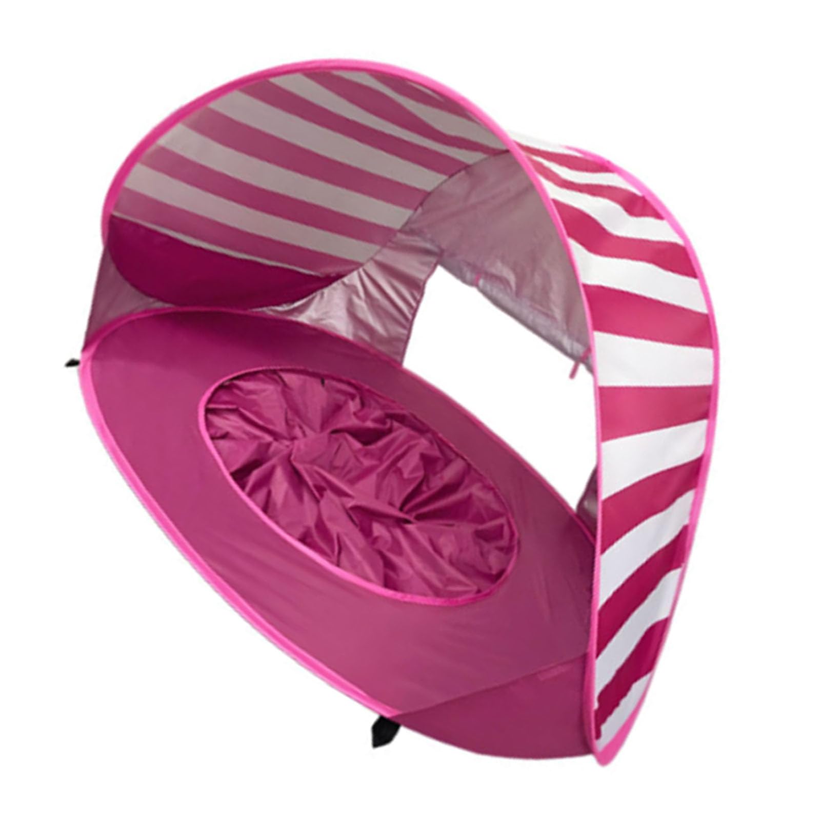 Tenda da Spiaggia Pop Up a Strisce con Riparo Solare, 120 X 83 X | Tenda parasole portatile, design leggero e antivento per bambini piccoli, campeggio, picnic
