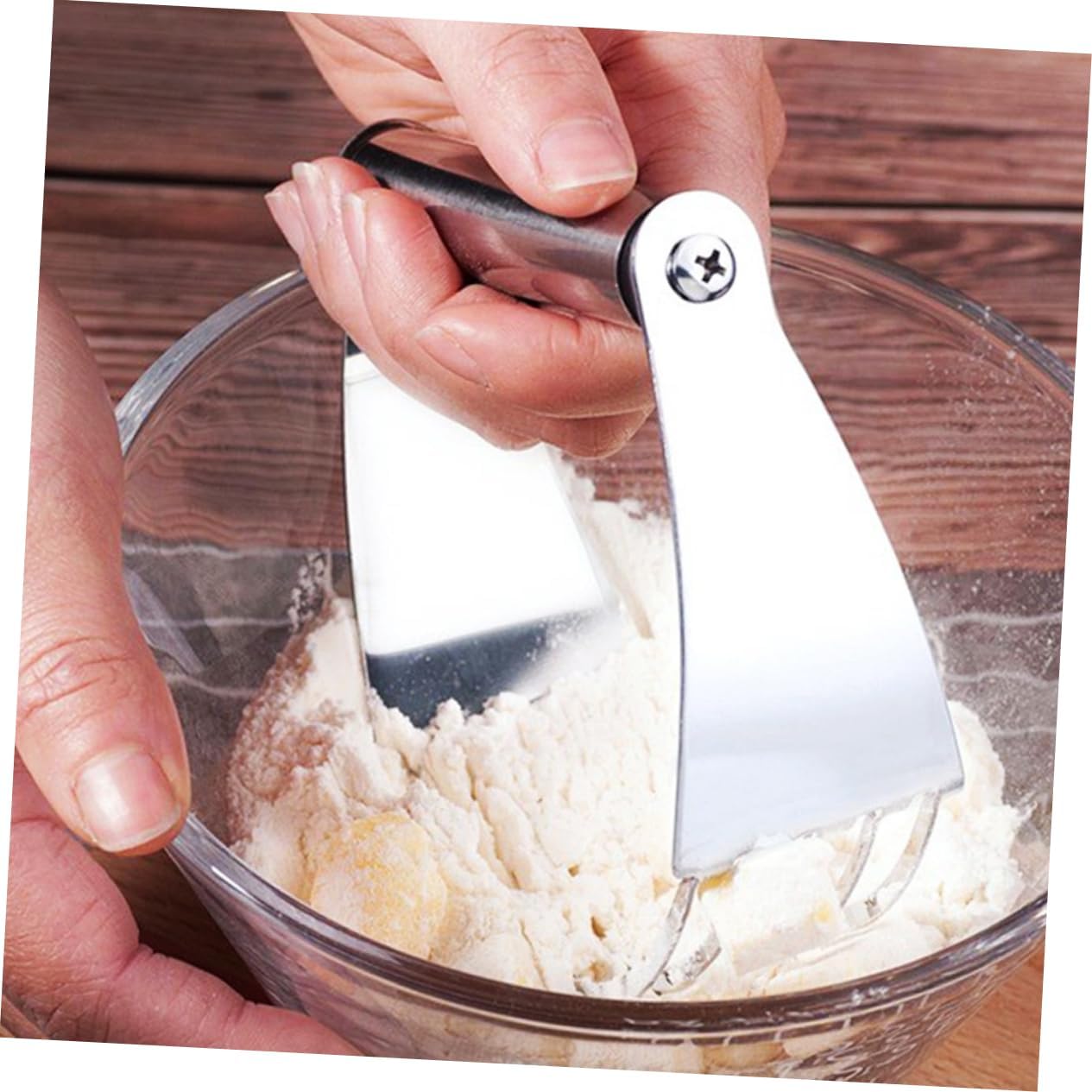 Pastry Blender Tool Heavy Duty Cutter with Comfortable Handle for Baking Ideal for Making Pie Crusts and Biscuits Dishwasher Safe
