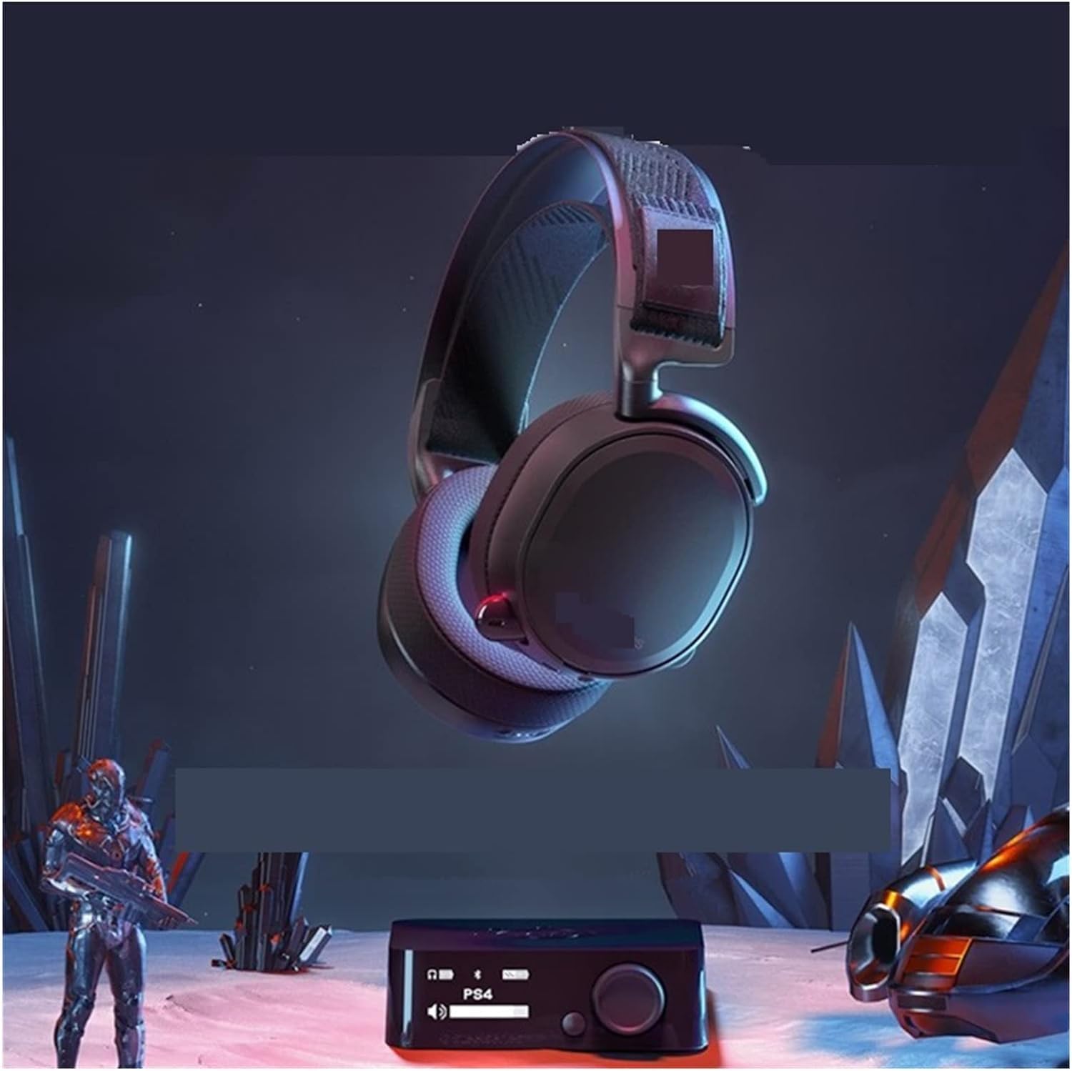 cuffie Cuffie da gioco wireless - Wireless ad alta fedeltà senza perdite + Bluetooth compatibili con PS4 e PC, tutte nuove con scatola 16Serene