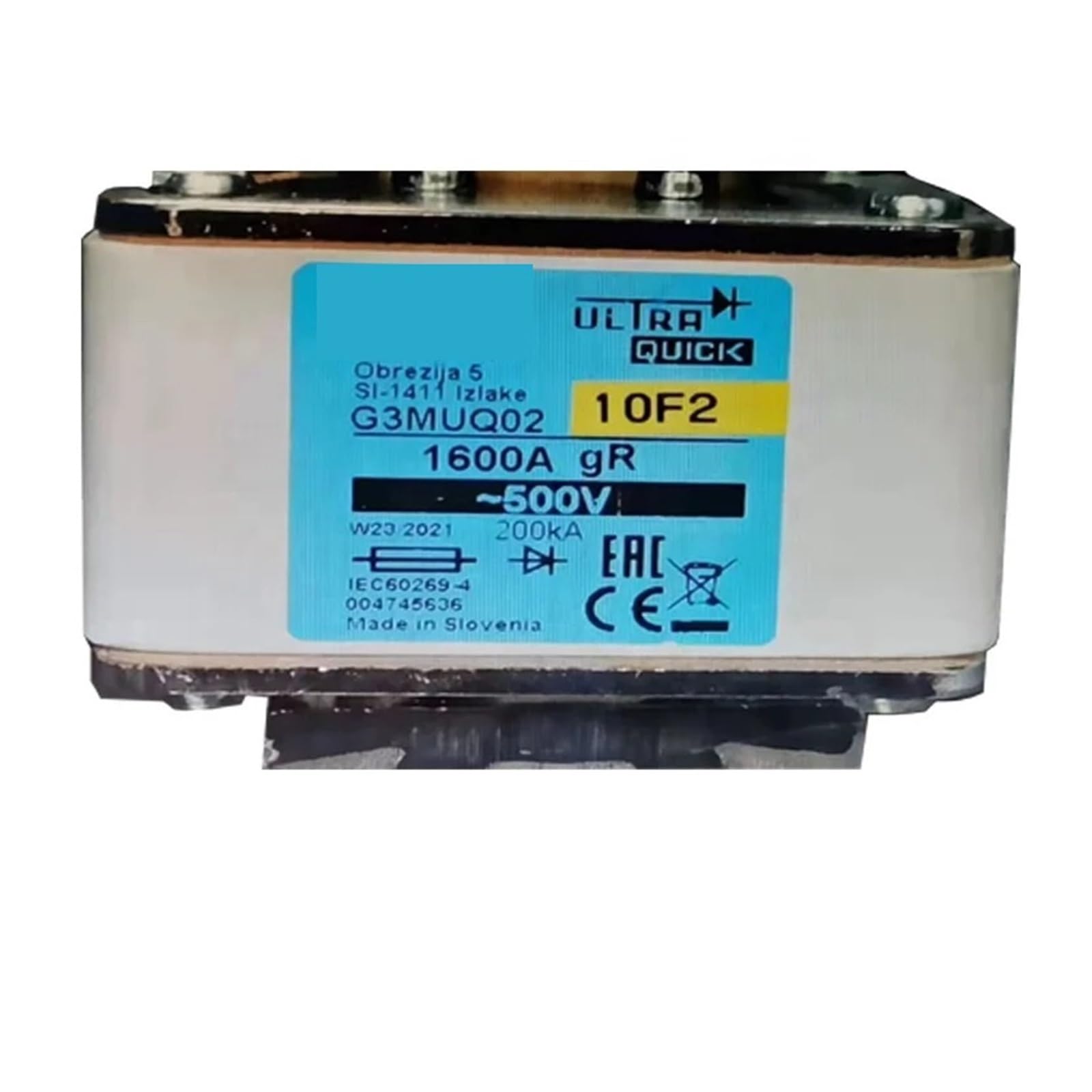 CXFCIHFT 1600A 500V G3MUQ02 004745636 Square Body Fuse Protector Fuse Ceramic Thermal Fuse