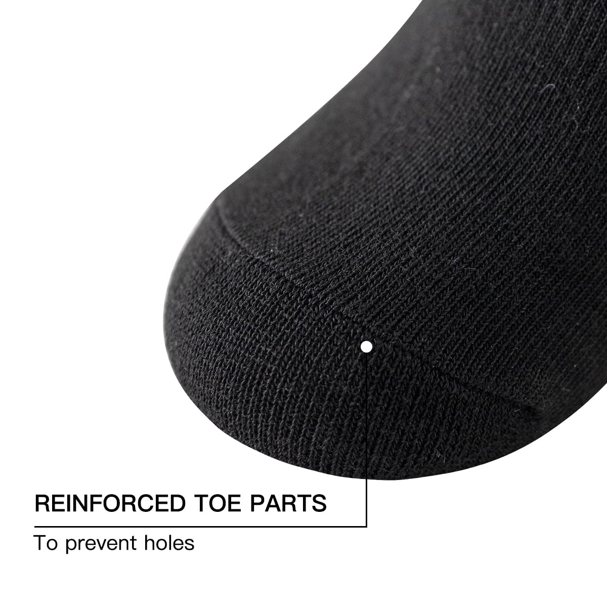 JOYNÉE Calcetines cortos informales para hombre, 20 pares, Negro (20 pares), talla única