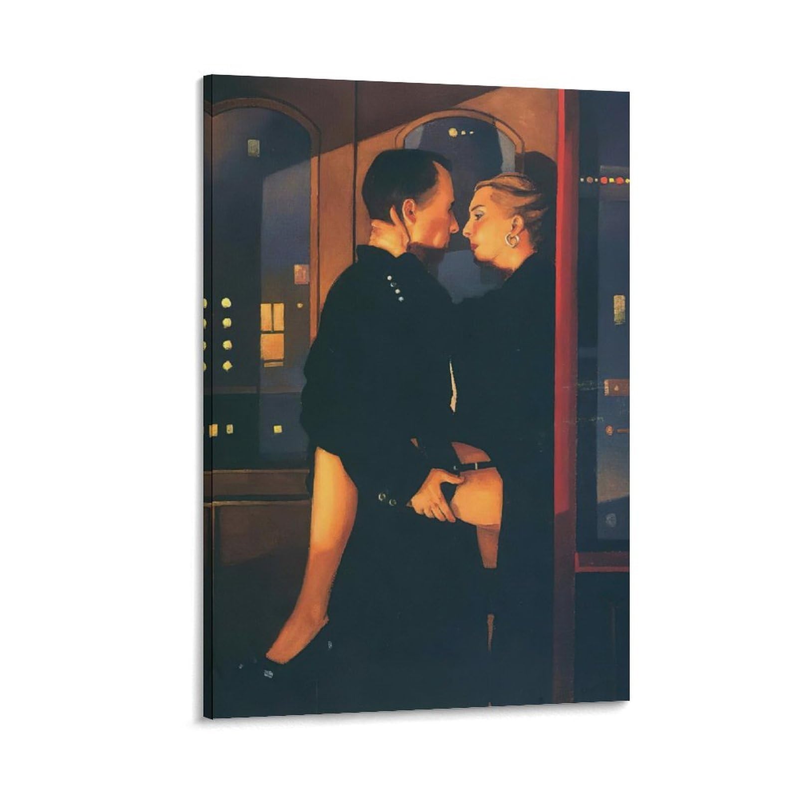 Soho Nights by Jack Vettriano Wall Art Prints Poster23 Room Aesthetic Print Art Wall Painting Canvas Modern Bedroom Decor 20x30inch(50x75cm) — image 1