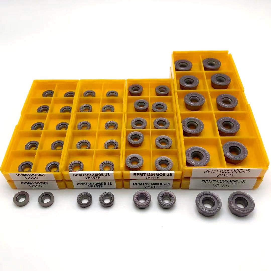 Inserti In Carburo RPMT10T3MOE VP15TF - Set Da 10 Pezzi Per Tornitura Di Precisione Su Metalli - Foto 9