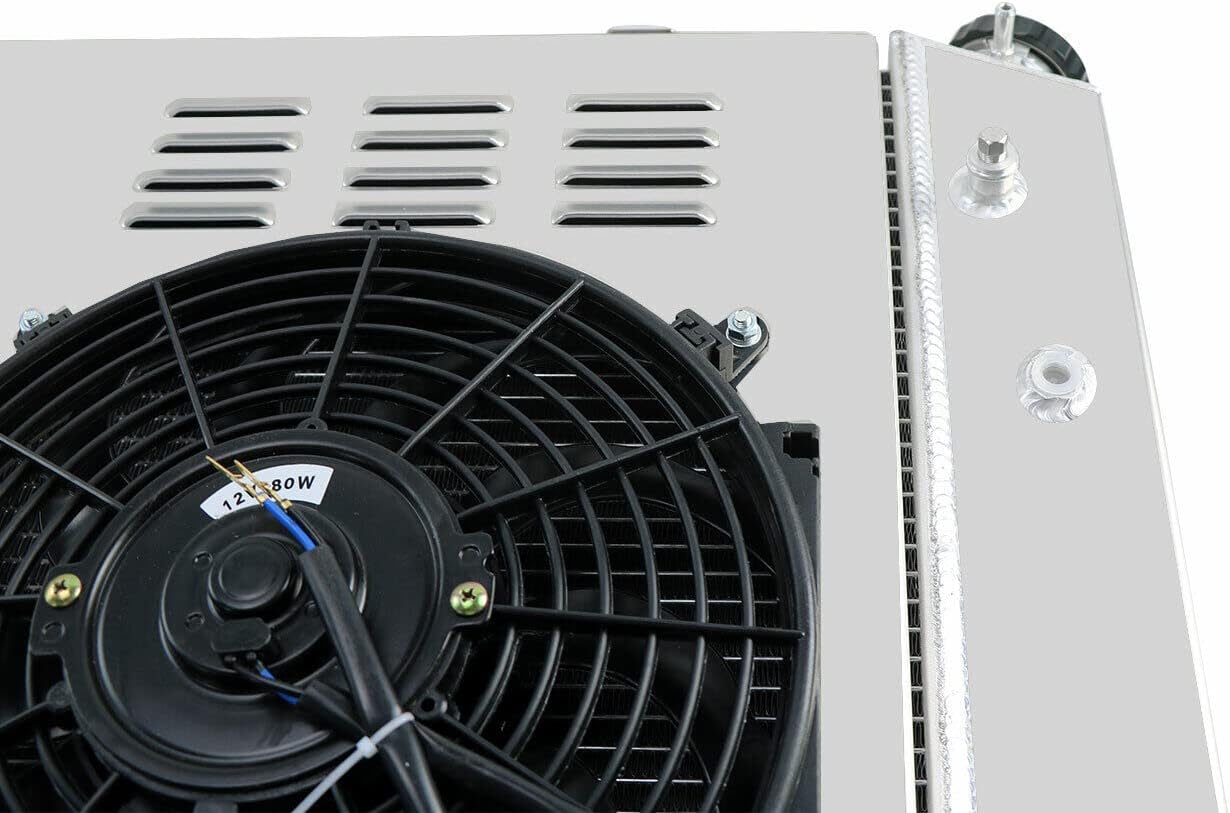 ReadyCool 4 Row Aluminum Radiator Shroud Fan for 1973-1991 85 Chevy C/K C10 C20 K20 K30 Trucks Pickup GMC Blazer Jimmy Suburban
