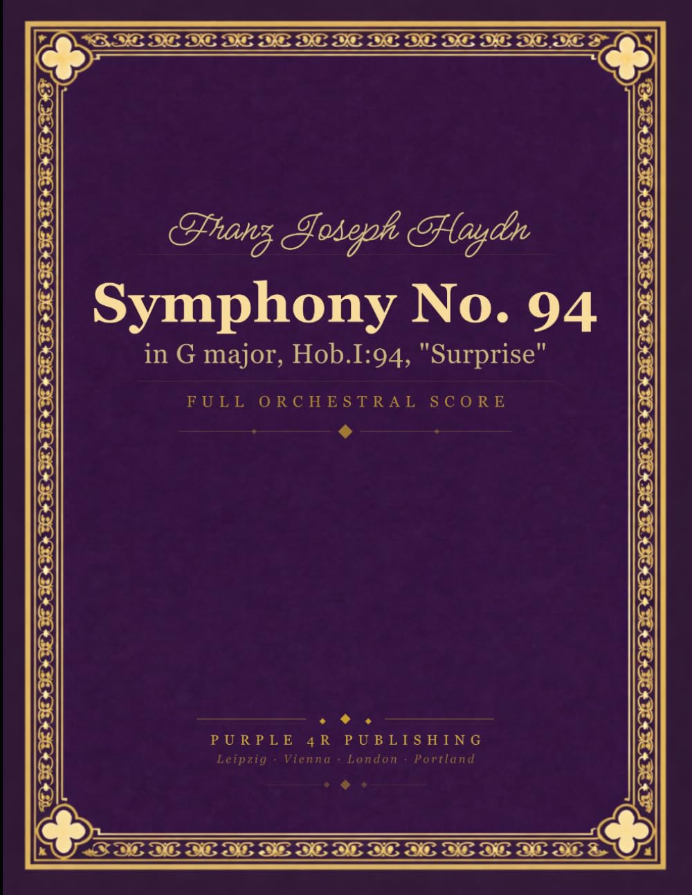 Haydn: Symphony No. 94 in G major, Hob.I:94 (Surprise) - Full Orchestral Score