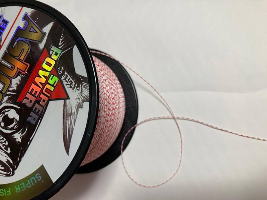 Amazon.co.jp: PEライン アシストライン 赤白 PE10号 5m