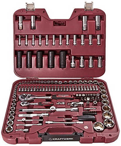 Preisvergleich Produktbild Kraftwerk 4037 133-teilig Steckschlüssel koffer HIGHTECH 1 / 4+1 / 2