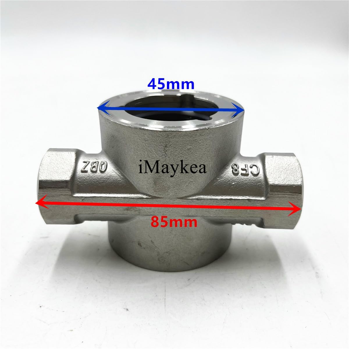 1/4", 3/8", 1/2", 1", 1.5", 2" NPT Thread Stainless Steel 304 Sight Glass Water Flow Indicator With Plastic Impeller (1/4" DN8)