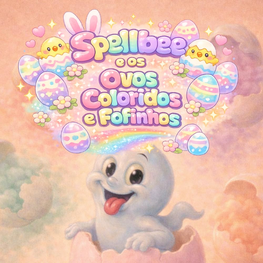 Spellbee e os Ovos Coloridos e Fofinhos: Um Livro Ilustrado de Páscoa Suave e Colorido (Spellbee (edição em português))