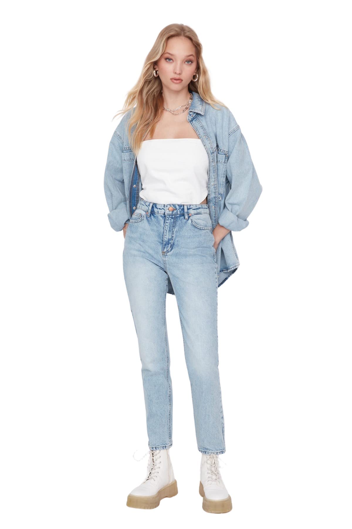 Trendyol Jeans - Blue - Bootcut & Flared