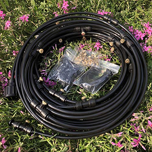 Kit d'irrigation TF, 3/6/9/12 m, système de refroidissement extérieur brumisateur de jardin, buse pour le jardinage, nettoyage du sol, nettoyage de piscine, etc. 6M-11 nozzles