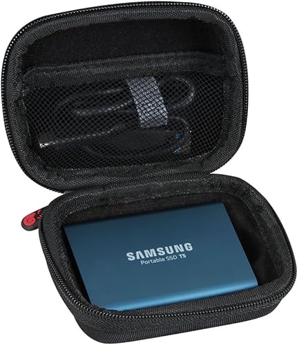 Hermitshell Funda de viaje rígida de EVA para Samsung T3 / T5 portátil 250GB 500GB 1TB 2TB SSD USB 3.1 discos duros externos