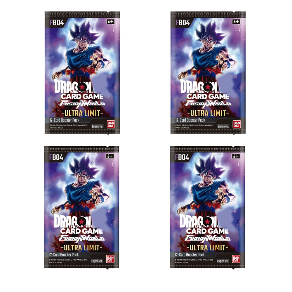 Fusion World Ultra Limit (FB04) 4x Booster Pack Dragon Super Card Game English + Heartforcards® Shipping Protection