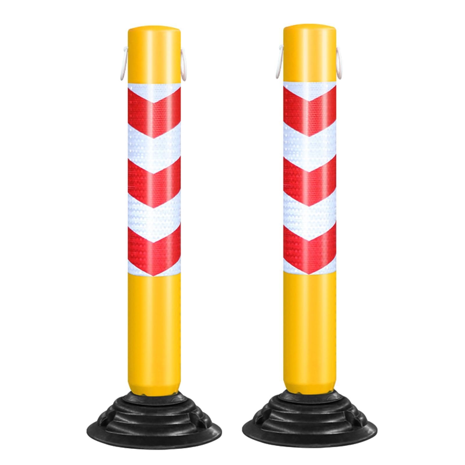 Cônes de signalisation rouges haute visibilité et flexibles