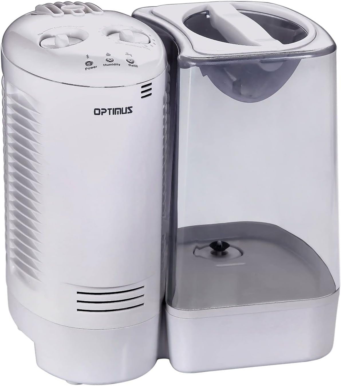 Optimus U-32010 3.0 Gallon Warm Mist Humidifier with Wicking Vapor System, White