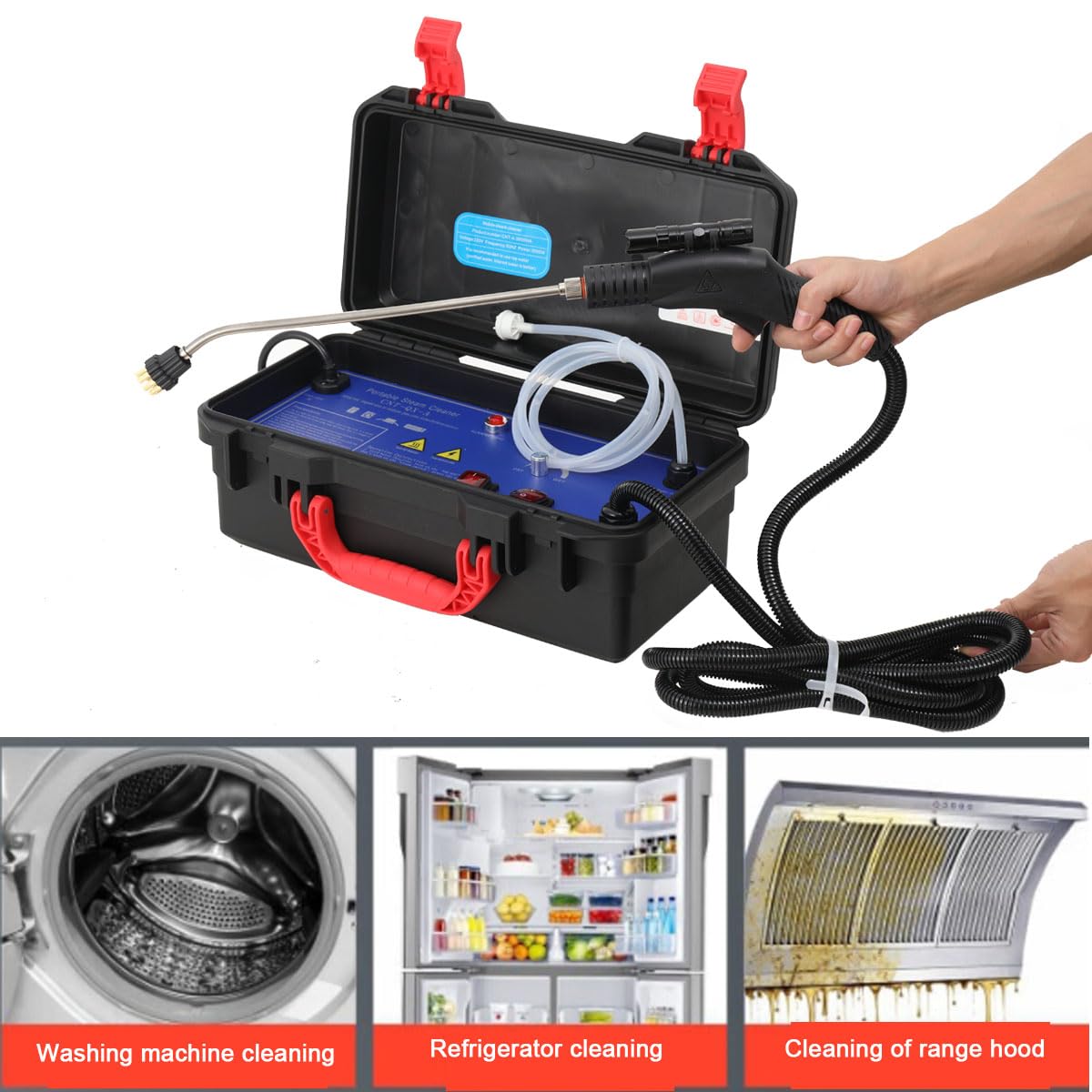 2800W Dampfreiniger Mit Smart Touch Screen, Hochdruck-Dampfreiniger Für