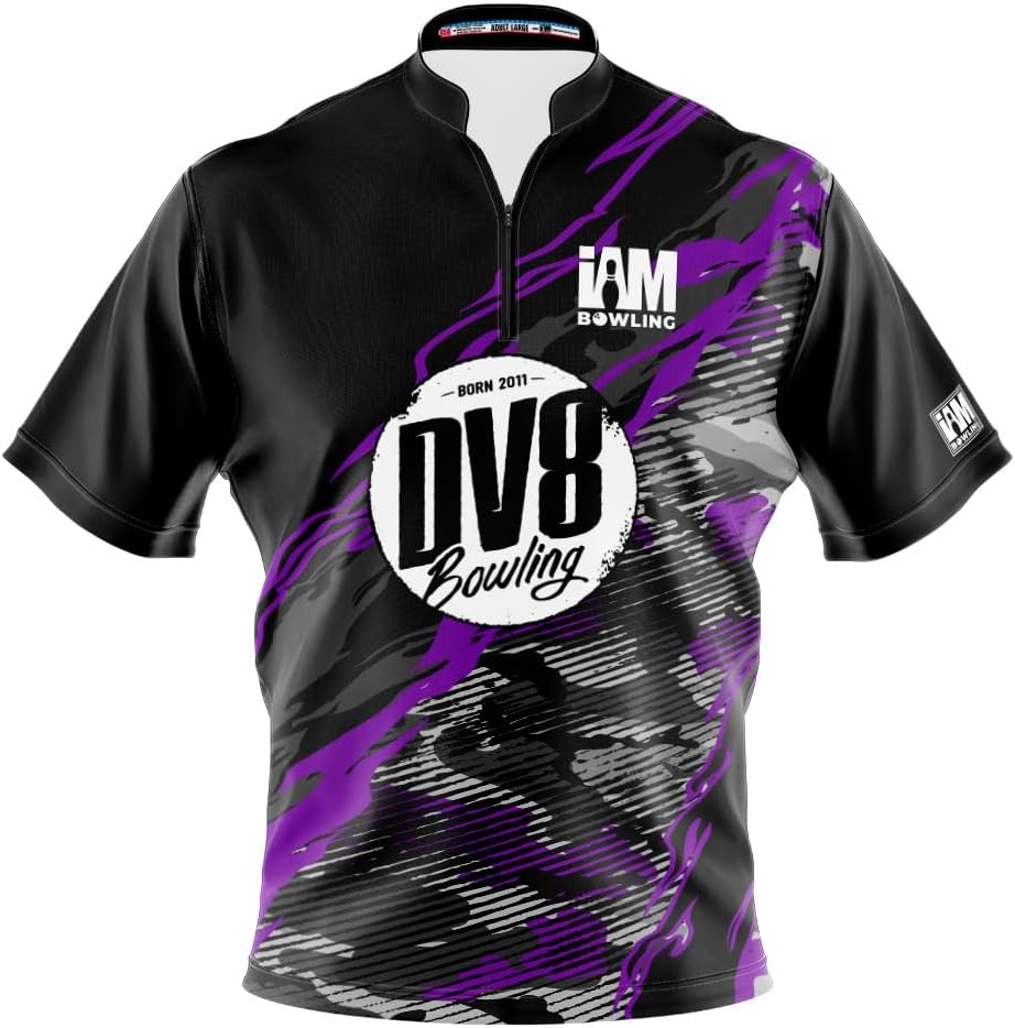 Logo Infusion Dye-Sublimated Bowling Jersey (Sash Collar) - I AM Bowling Fun Design 2007-DV8 - DV8