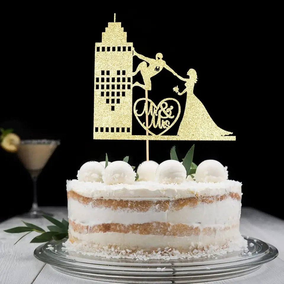 Spider-Man Wedding Cake Topper, Superhero Silhouette, Mr &...