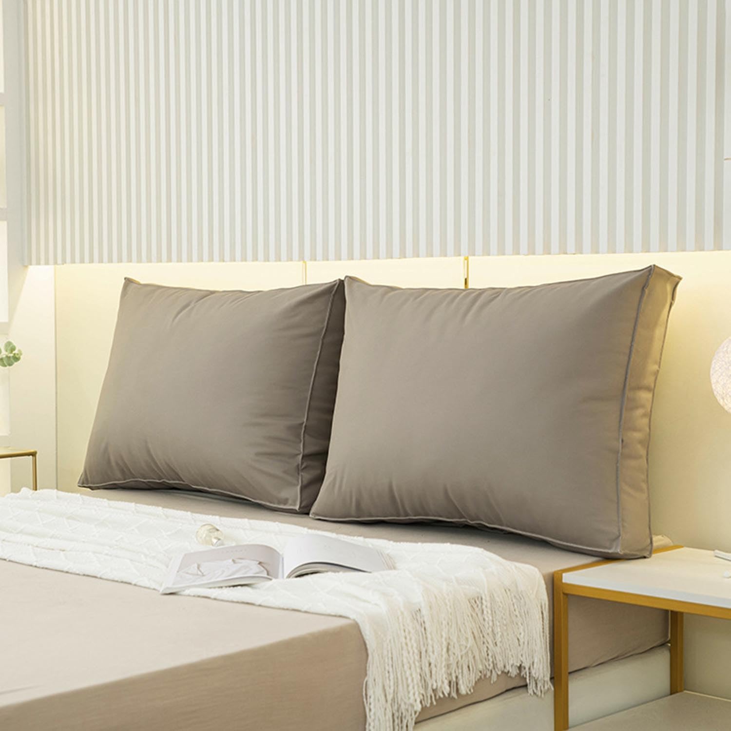 Cuscino Schienale Per Letto E Divano – Imbottito, Rimovibile, Misure 80x50x18 Cm, Supporto Lombare Per Lettura E Relax, Lavabile E Confortevole